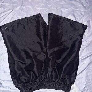Black Satin Shorts